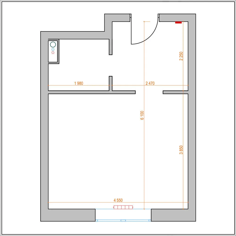 Photo: Layouts in the style of , Apartment, Studio, Reconfiguration, Moscow, under 40 sq. m, Olga Katyuk – photo on our website
