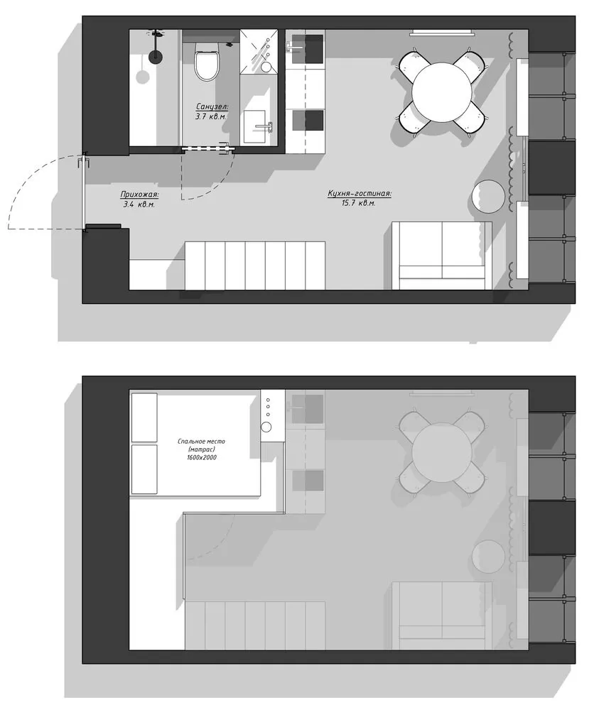 Photo: in style , Small apartment, Apartment, Studio, Tips, up to 40 sq.m, Anna Nikolaeva – photo on our site