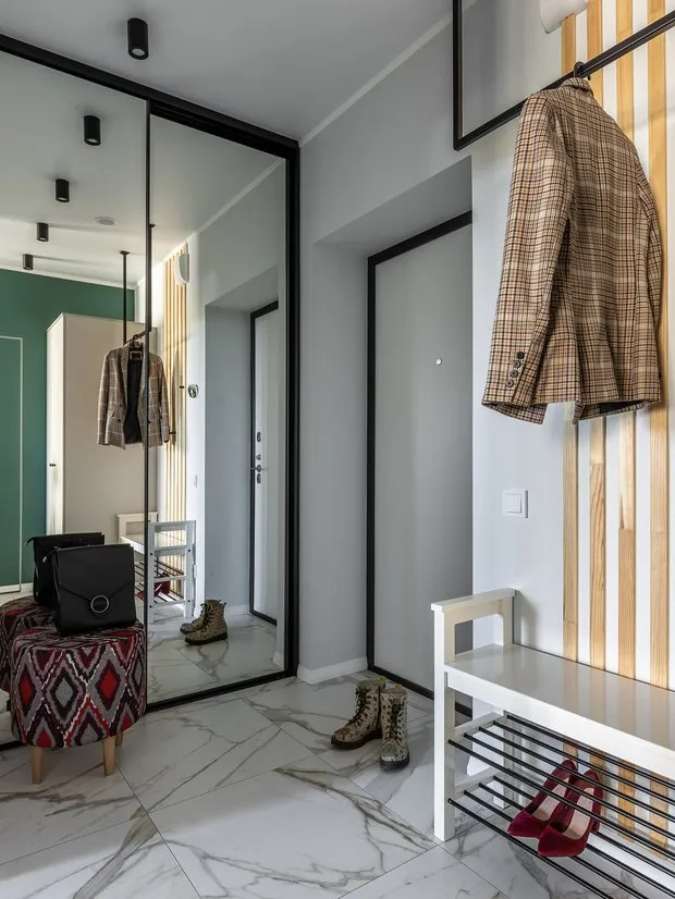 Foto: en estilo , Entrada, Consejos, Almacenamiento en entrada, Iluminación de entrada, Cómo decorar la entrada, Cómo decorar una entrada pequeña – foto en nuestro sitio web