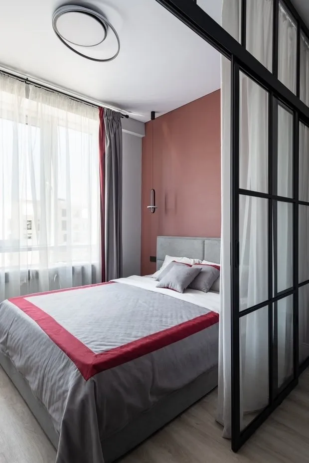 Foto: estilo minimalista, apartamento pequeño, estudio, hasta 40 metros cuadrados, viviendas compactas, ideas para estudio – fotos en nuestro sitio web