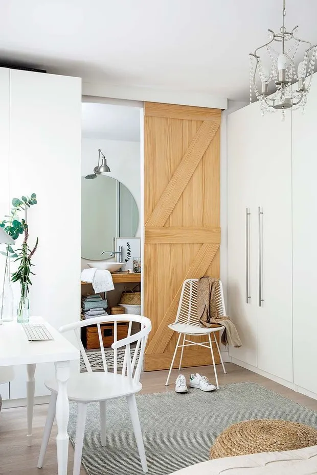 照片:生态风格浴室、厨房和餐厅、客厅、卧室、普罗旺斯与乡村风格、混合风格、装饰与DIY、公寓、西班牙、白色、马德里、Turquoise、4人或以上、超过90平方米、如何装饰明亮公寓 – 我们网站上的照片