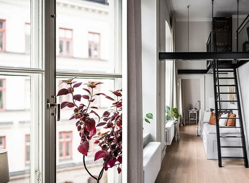 图片:卧室普罗旺斯与乡村风格,斯堪的纳维亚、现代、折中主义、室内装饰,公寓,白色,黑色,2间房,60-90平方米 – 网站上的照片