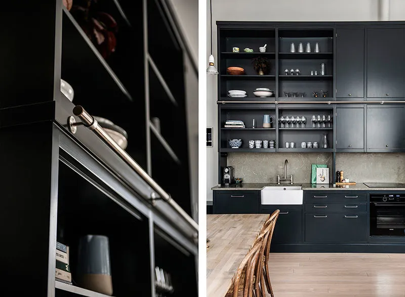 图片:厨房与餐厅普罗旺斯与乡村风格,斯堪的纳维亚、现代、折中主义、室内装饰,公寓,白色,黑色,2间房,60-90平方米 – 网站上的照片