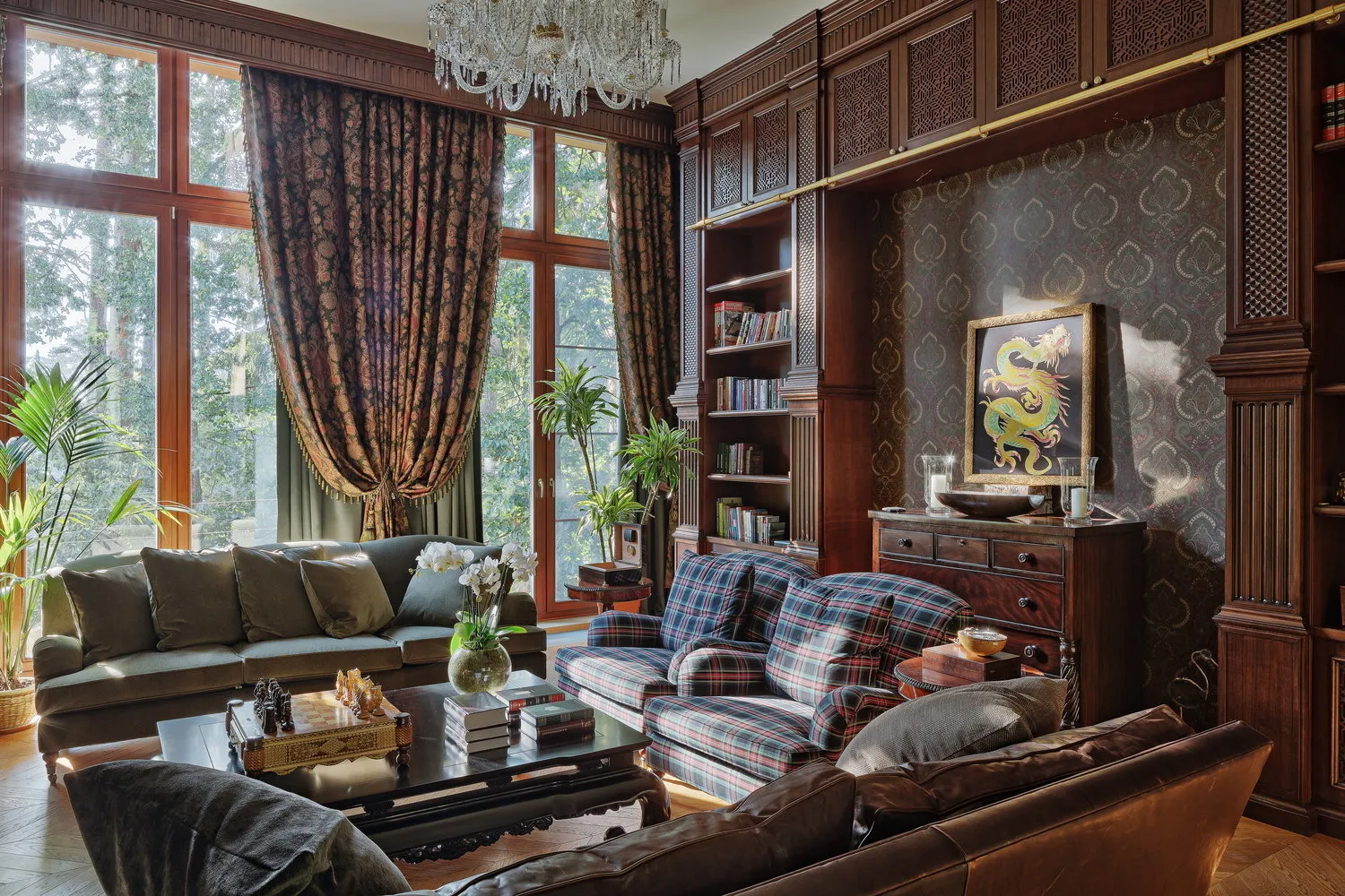 照片：经典风格客厅，网站上的照片