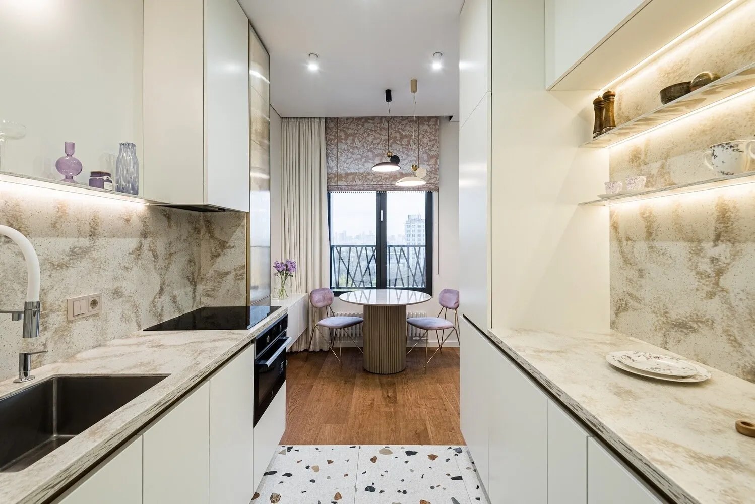 Фотография: в стиле , Современный, Квартира, Проект дня, 3 комнаты, 40-60 метров, Лина Князева, Виктория Тозлян – фото на нашем сайте