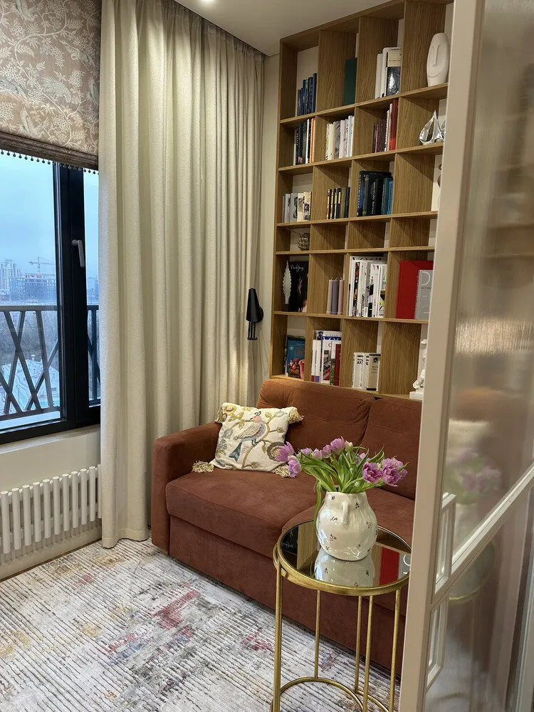 Фотография: в стиле , Современный, Квартира, Проект дня, 3 комнаты, 40-60 метров, Лина Князева, Виктория Тозлян – фото на нашем сайте