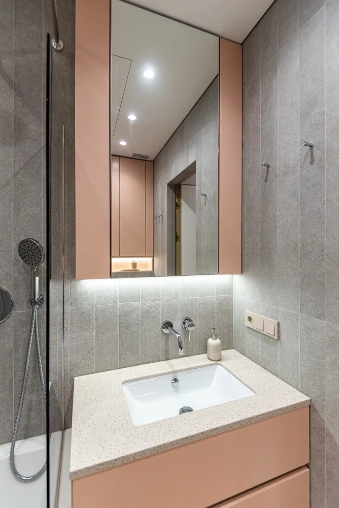 Фотография: в стиле , Современный, Квартира, Проект дня, 3 комнаты, 40-60 метров, Лина Князева, Виктория Тозлян – фото на нашем сайте