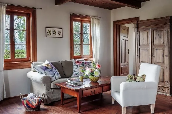 Photo: Living room in Provence and Country style, House, House and Garden – photo on our website