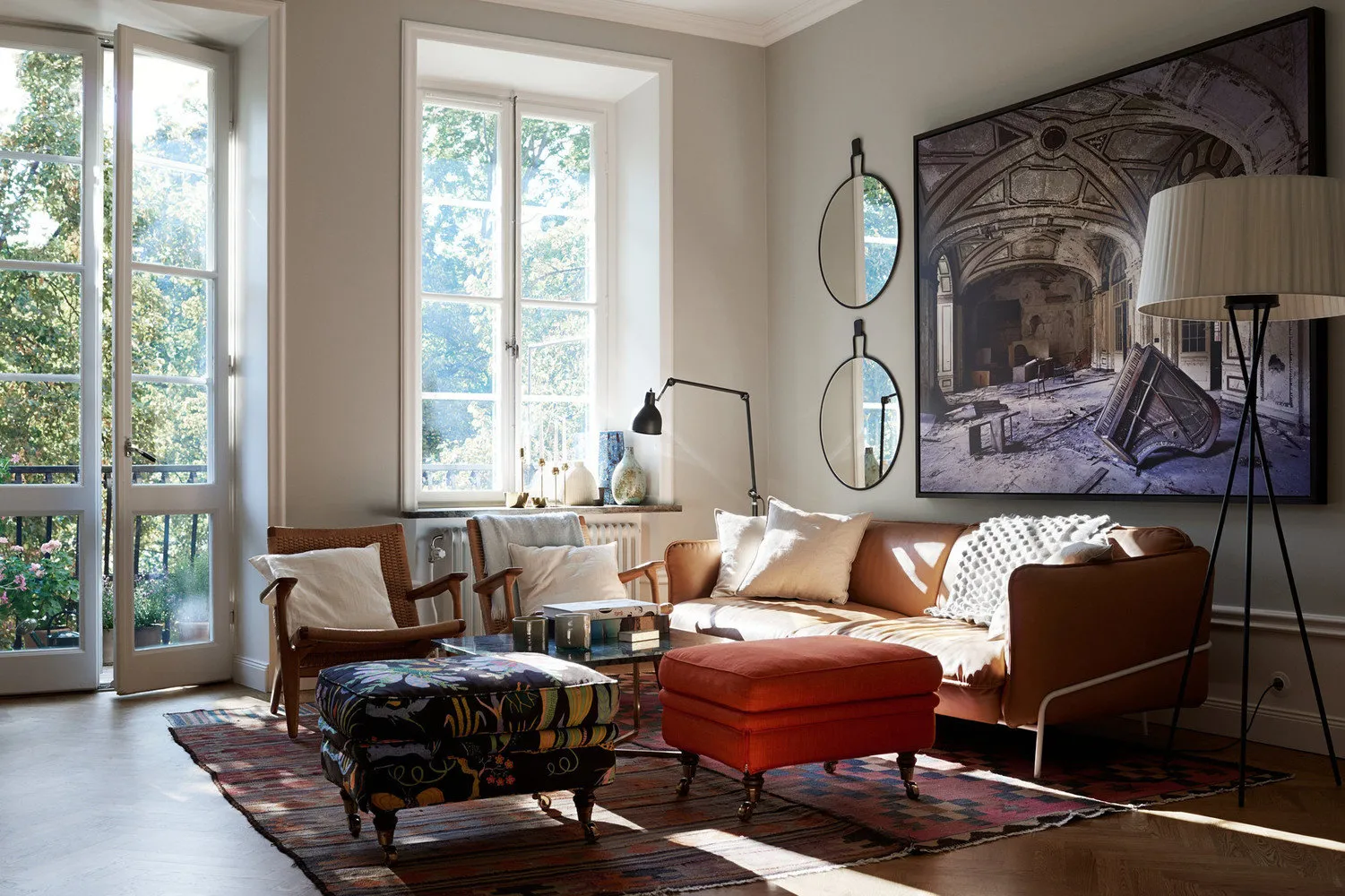 照片：斯堪的纳维亚风格客厅，环保，室内装饰，公寓 – 我们网站上的照片