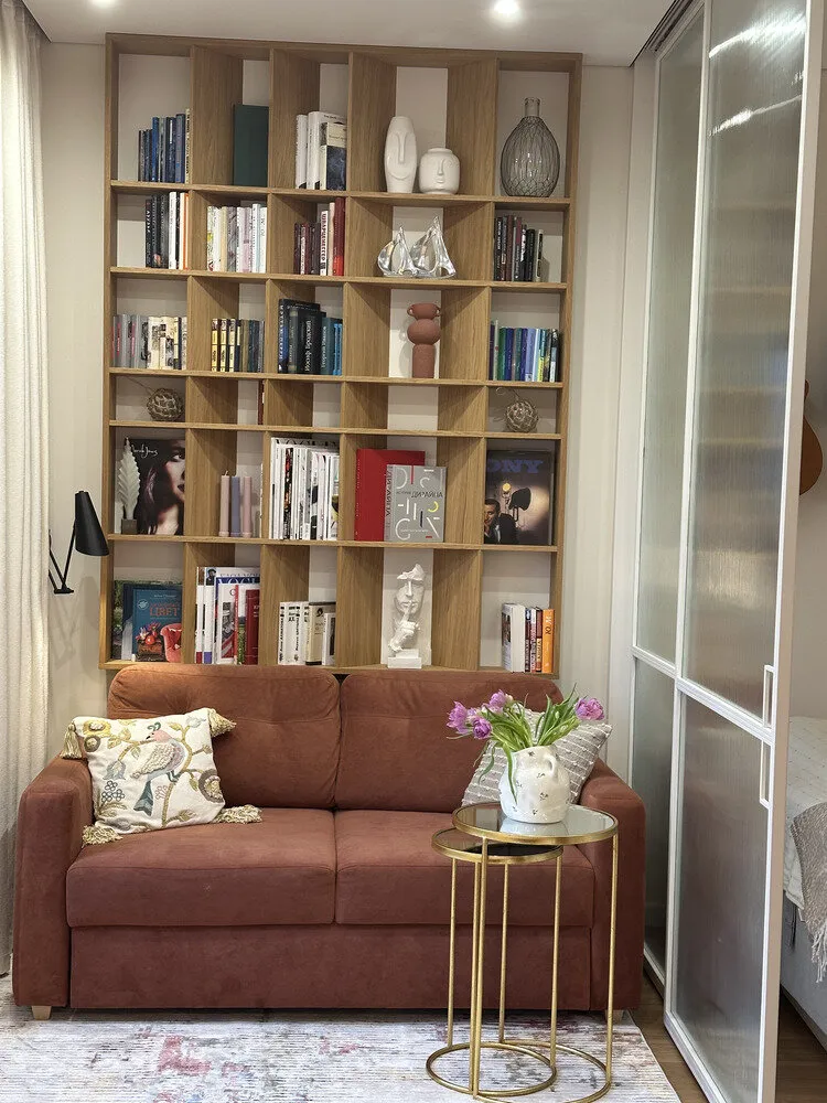 Фотография: в стиле , Современный, Квартира, Проект дня, 3 комнаты, 40-60 метров, Лина Князева, Виктория Тозлян – фото на нашем сайте