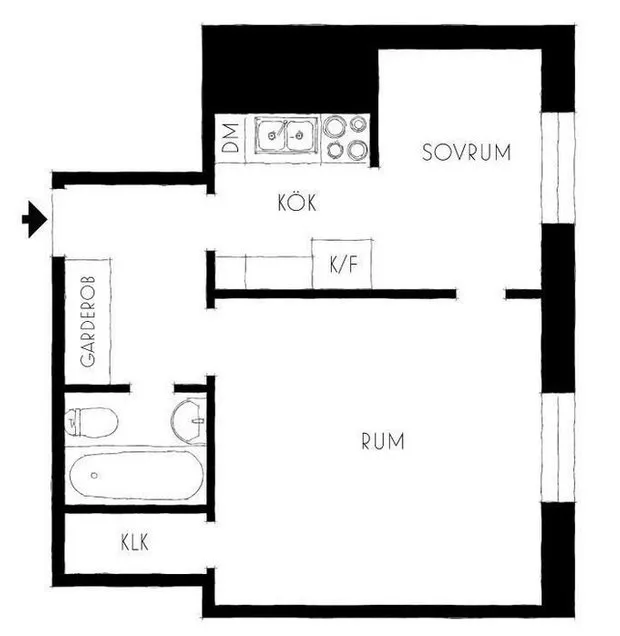 Foto: estilo moderno, Apartamento compacto – foto en nuestro sitio web