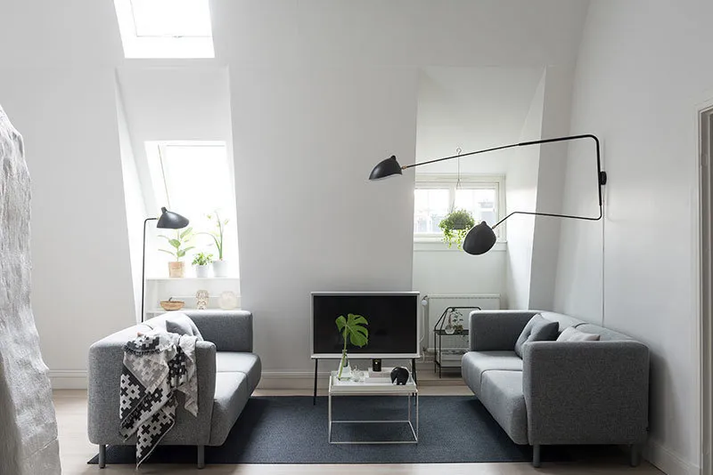 照片：斯堪的纳维亚风格客厅，室内装饰，公寓，瑞典，4人或更多，面积90平方米以上，Vesteros – 我们网站上的照片