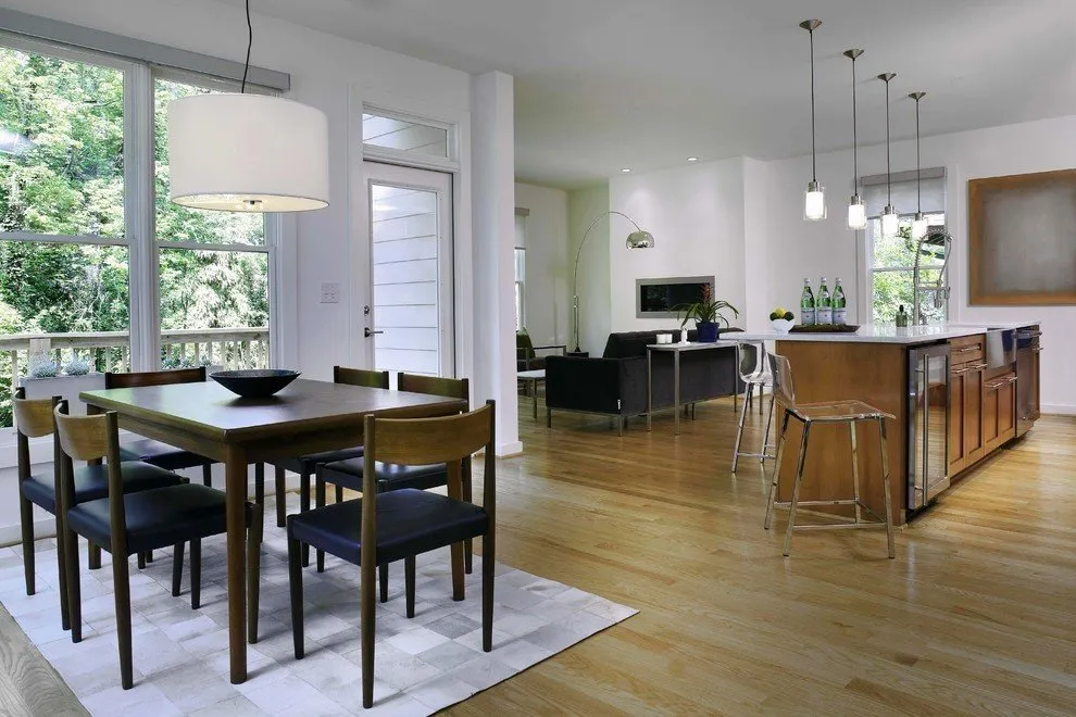 Photo: Kitchen and Dining Room in Scandinavian Style, Living Room, Tips – photo on our website