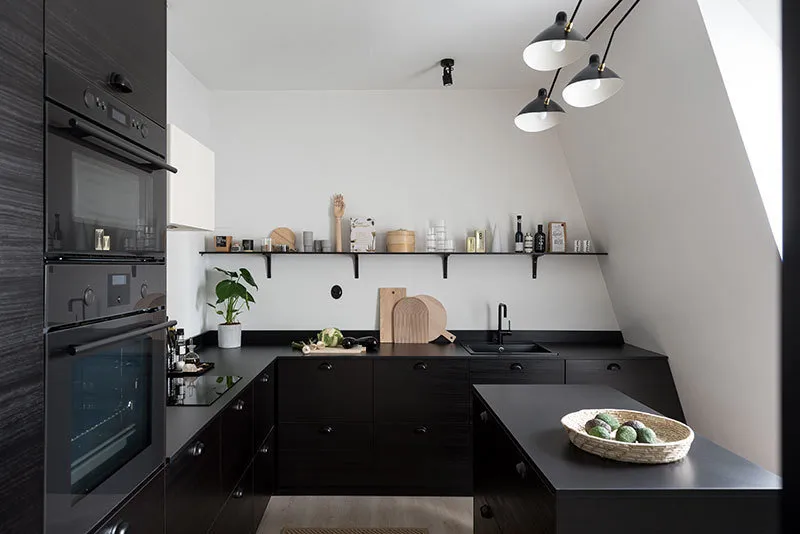 照片：斯堪的纳维亚风格厨房和餐厅，室内装饰，公寓，瑞典，4人或更多，面积90平方米以上，Vesteros – 我们网站上的照片