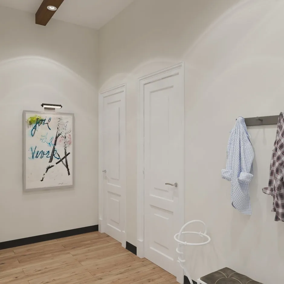 Фотографія: Прихожа в стилі Мінімалізм, Лофт, Квартира, Студія, Дім, Декор, Поради, Білий, Чорний, Червоний, Сірий, Коричневий, 1 кімната, 2 кімнати, 3 кімнати, енциклопедія_декор – фото на нашому сайті