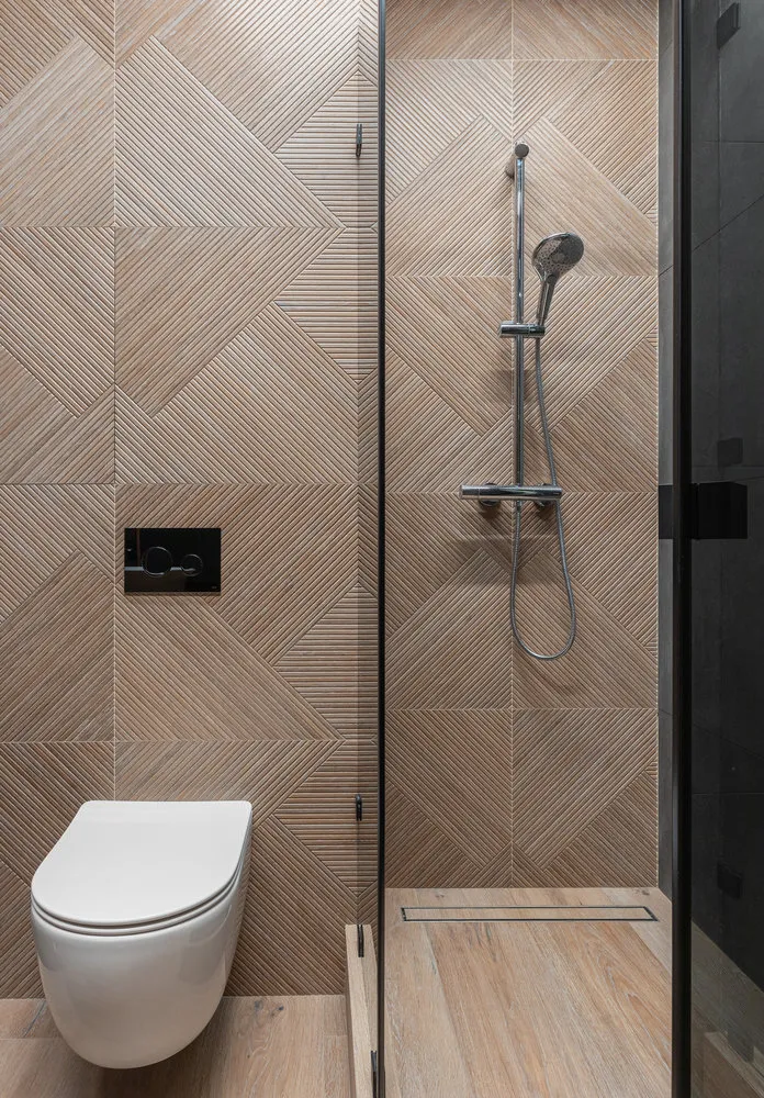 Foto: Baño en estilo moderno, Apartamento, Minimalismo, Proyecto de la semana, Moscú, 2 habitaciones, 60-90 metros, Ekaterina Zhukova – foto en nuestro sitio web