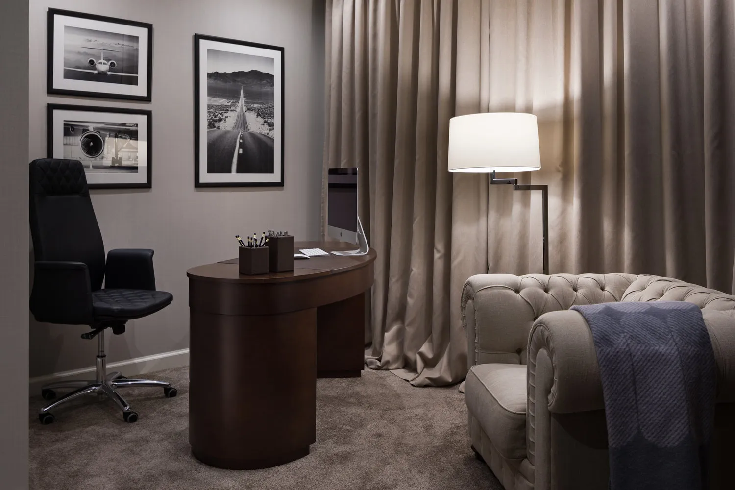 Photo: Office in Modern Style, Apartment, Weekly Project, Kiev, 3 Rooms, Over 90 Square Meters, Victoria Vitkovska – photo on our website