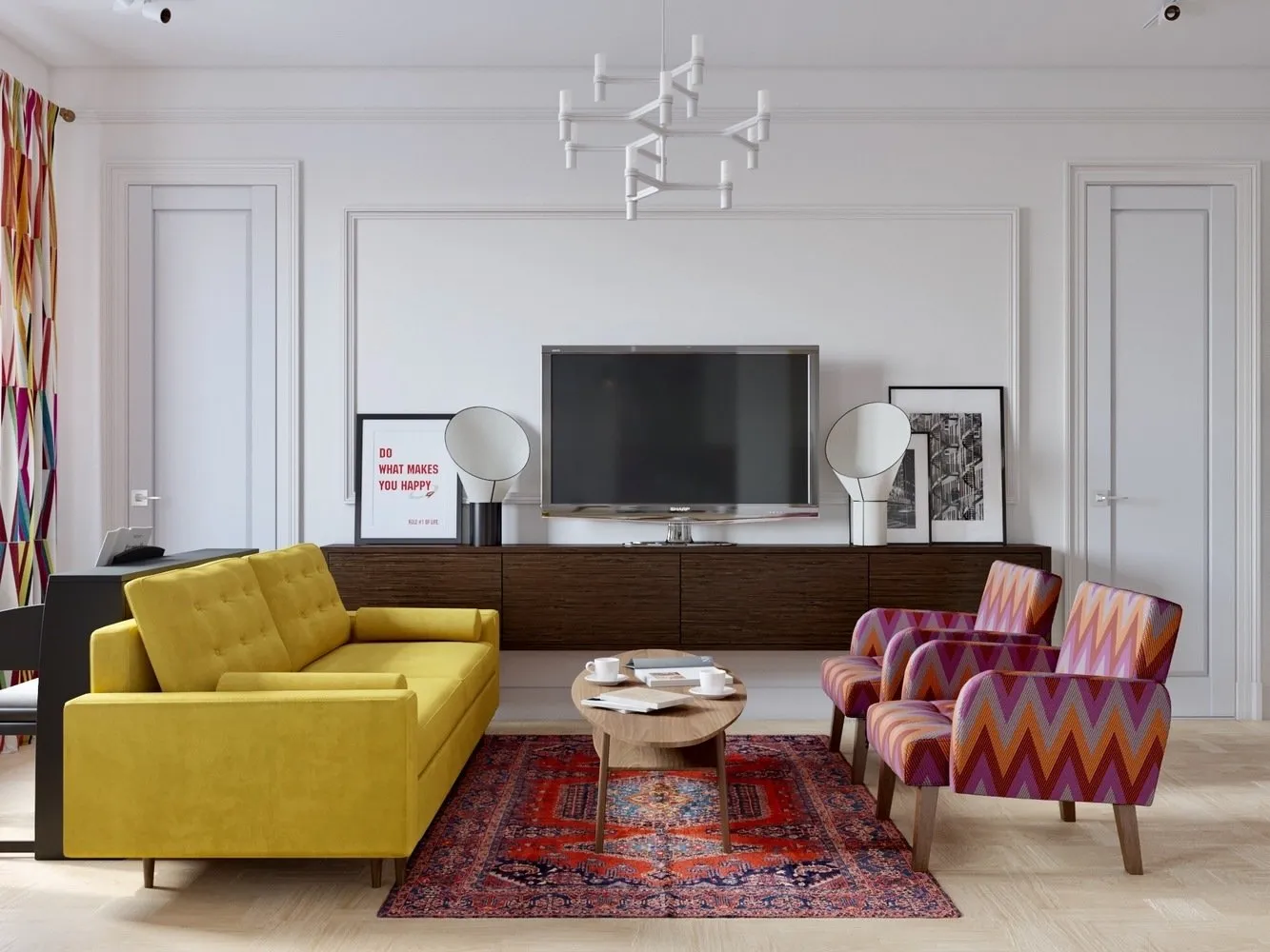 照片：现代风格客厅，室内装饰，技巧，维多莉亚·佐洛娜，Zi-Design 室内设计 – 网站上的照片