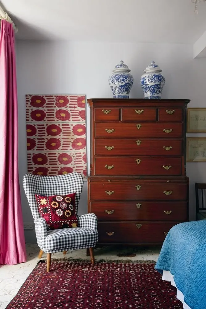 Photo: Bedroom in Provence and Countryside style, Interior decoration, House, Manor, House and cottage – photo on our website