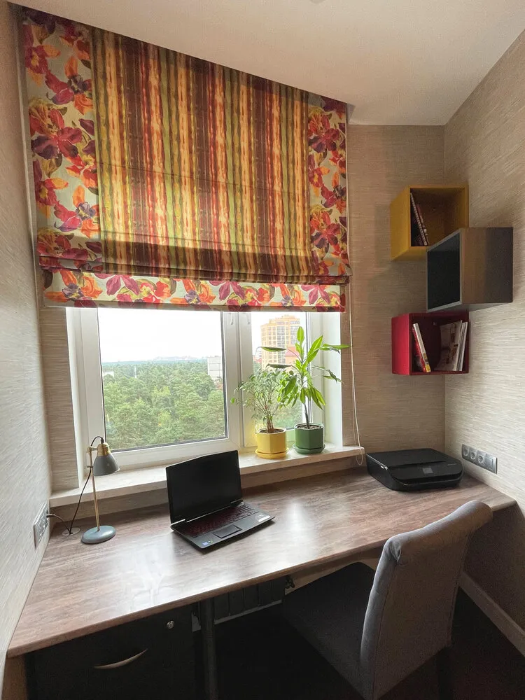 Фотографія: Кабінет в стилі Современный, Еклектика, Квартира, Проект дня, Московская область, Монолитный дом, 3 комнаты, 60-90 метров, Жуковский, Мария Чикунова – фото на нашем сайте