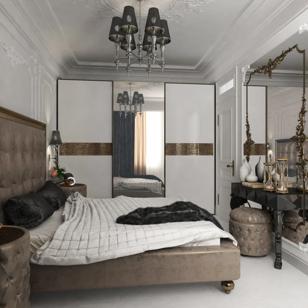 照片：古典风格卧室，– 我们网站上的照片