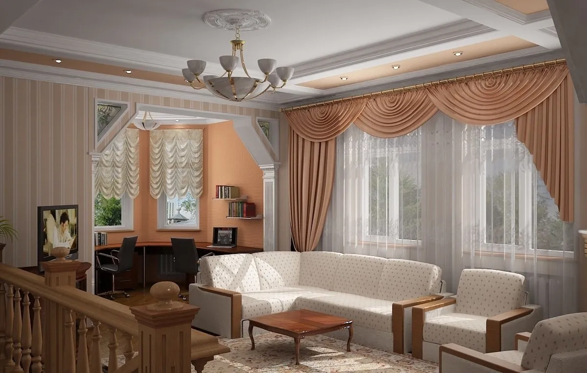 照片:经典风格的客厅,技巧 - 我们网站上的照片
