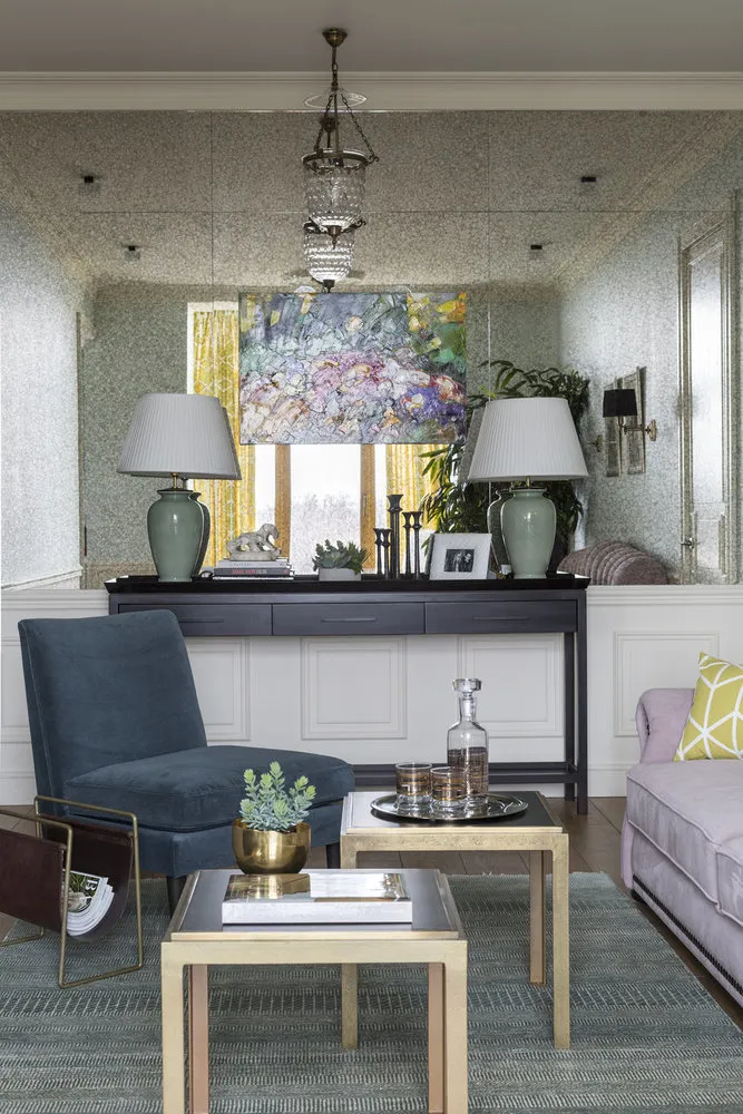 Photo: Living Room in Modern Style, Interior Decoration, Tips, Stalin-era – photo on our website