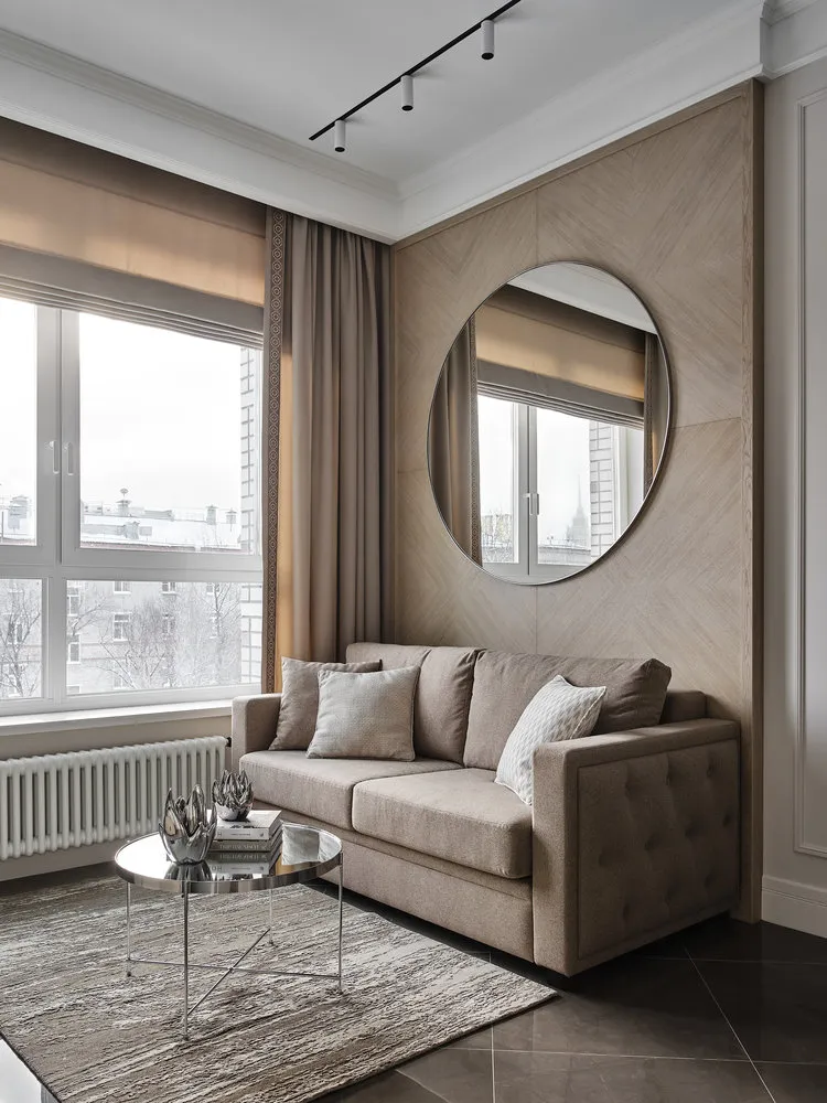 Foto: Sala en estilo Clásico, Moderno, Apartamento, Proyecto de la Semana, Moscú, Lidia Bolshakova, NW-Interior, 3 habitaciones, 60-90 metros – foto en nuestro sitio web