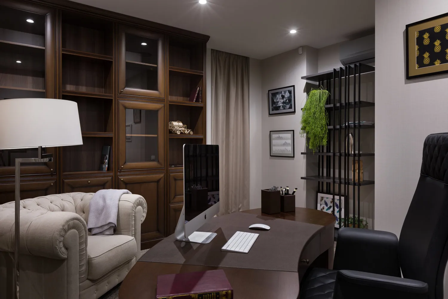 Photo: Office in Modern Style, Apartment, Weekly Project, Kiev, 3 Rooms, Over 90 Square Meters, Victoria Vitkovska – photo on our website