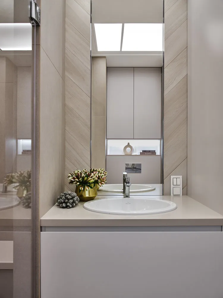 Foto: Baño en estilo Clásico, Moderno, Apartamento, Proyecto de la Semana, Moscú, Lidia Bolshakova, NW-Interior, 3 habitaciones, 60-90 metros – foto en nuestro sitio web