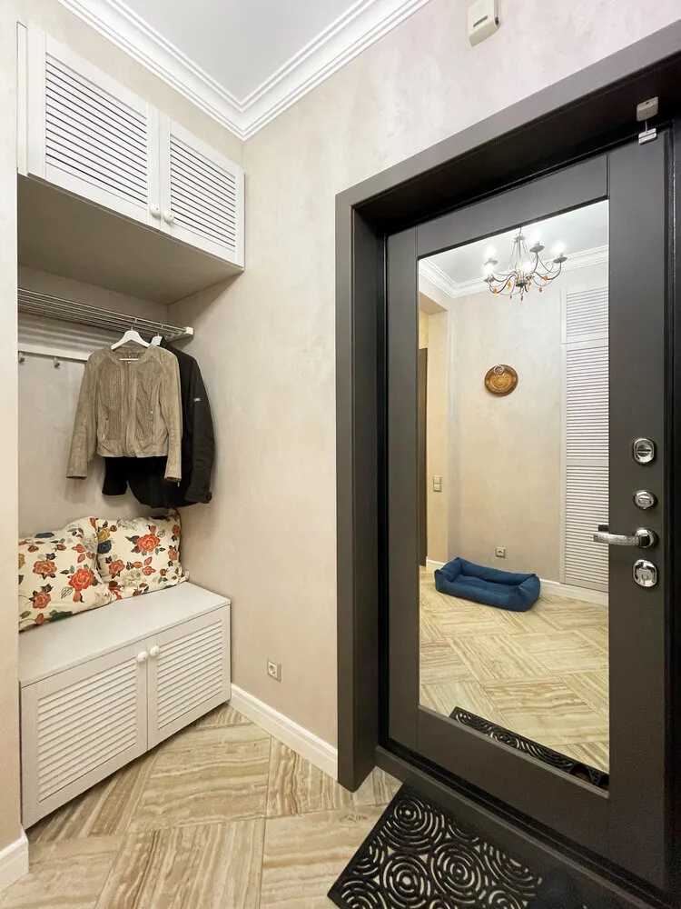 Фотографія: Прийомна в стилі Современный, Квартира, Проект дня, Московская область, Монолитный дом, 3 комнаты, 60-90 метров, Жуковский, Мария Чикунова – фото на нашем сайте