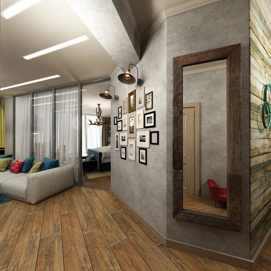 Фотографія: Гостьова в стилі Лофт, Прихожа, Квартира, Студія, Дім, Декор, Поради, Білий, Чорний, Червоний, Сірий, Коричневий, 1 кімната, 2 кімнати, 3 кімнати, енциклопедія_декор – фото на нашому сайті