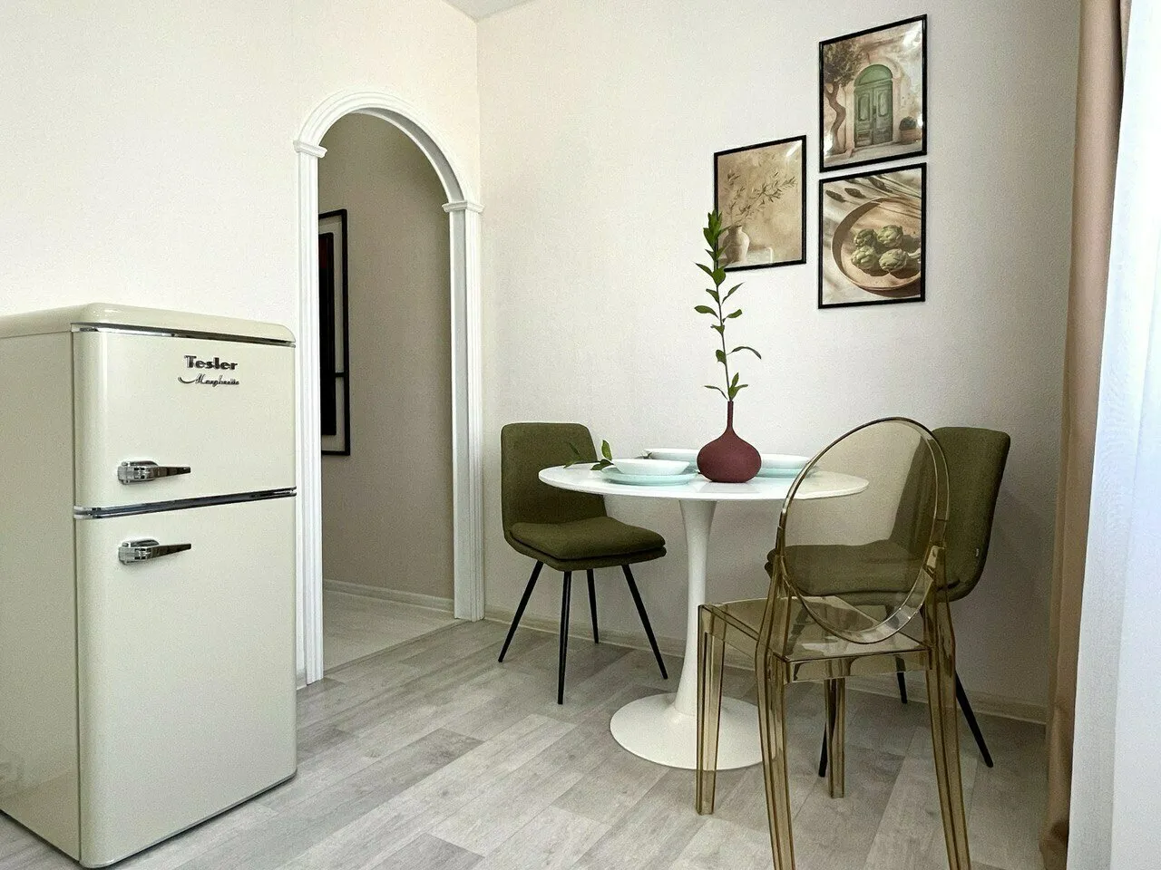 Photo : style moderne, appartement compact, appartement, rénovation, Nijni Novgorod, immeuble panel, 1 pièce, jusqu'à 40 mètres, Olga Bazarova – photo sur notre site