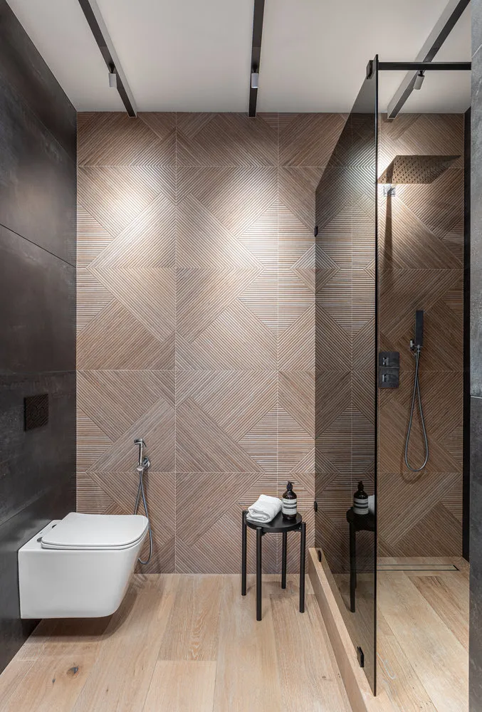 Foto: Baño en estilo moderno, Apartamento, Minimalismo, Proyecto de la semana, Moscú, 2 habitaciones, 60-90 metros, Ekaterina Zhukova – foto en nuestro sitio web