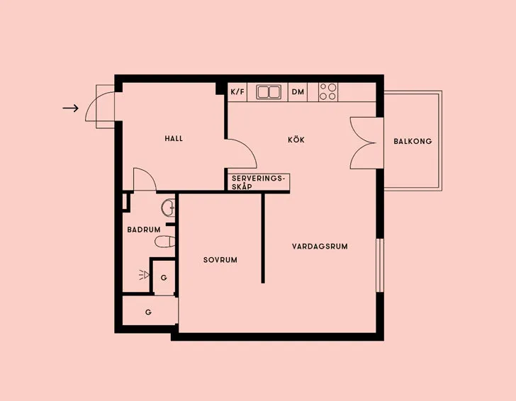 照片：风格布局，室内装饰，小公寓，公寓——我们网站上的照片