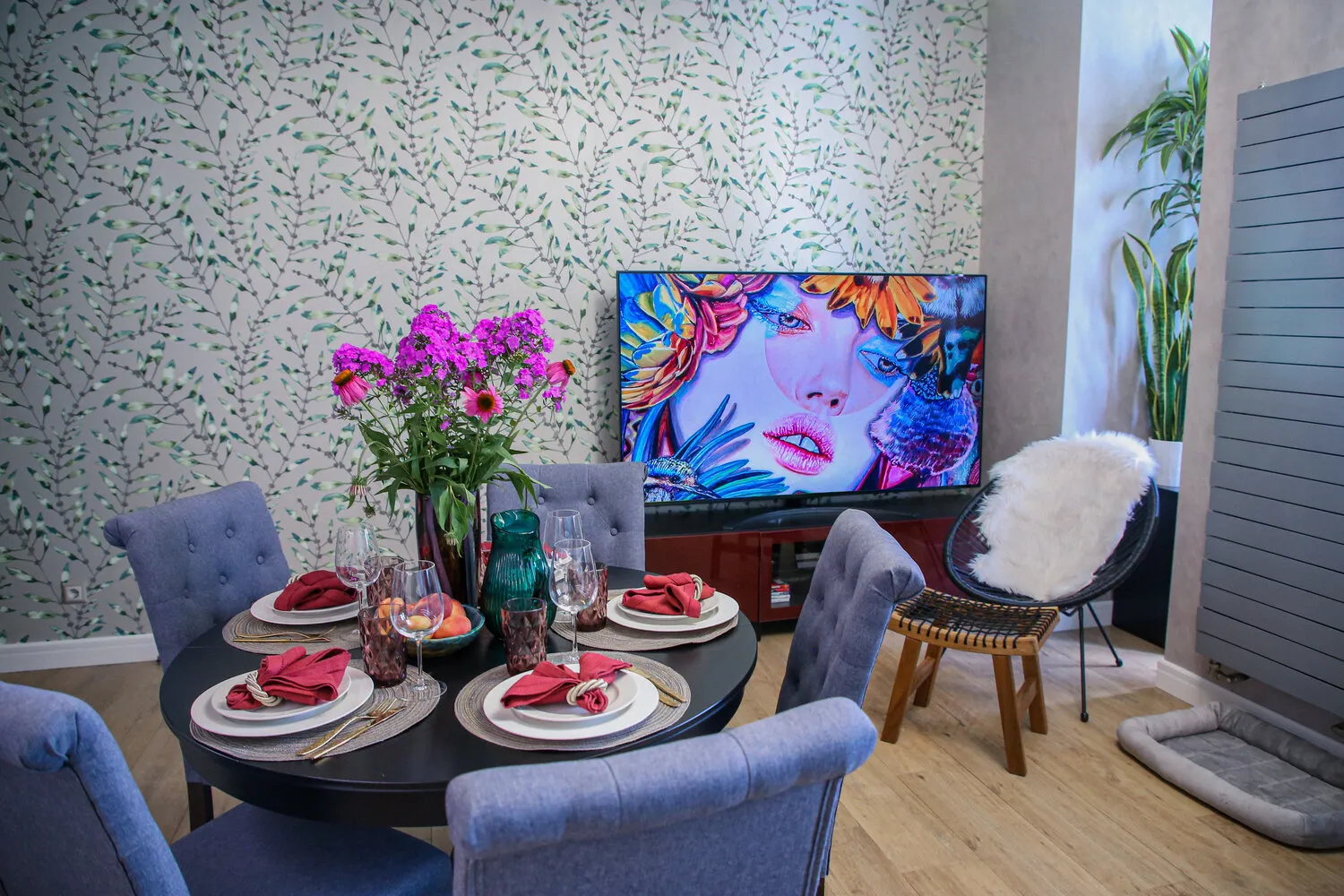 Фотографія: Гостиная в стилі Современный, Квартира, Проект дня, Московская область, Монолитный дом, 3 комнаты, 60-90 метров, Жуковский, Мария Чикунова – фото на нашем сайте