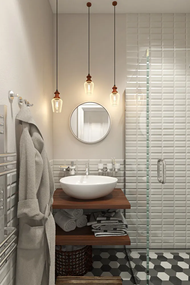 Фотография: Ванная в стиле Скандинавский, Советы – фото на нашем сайте