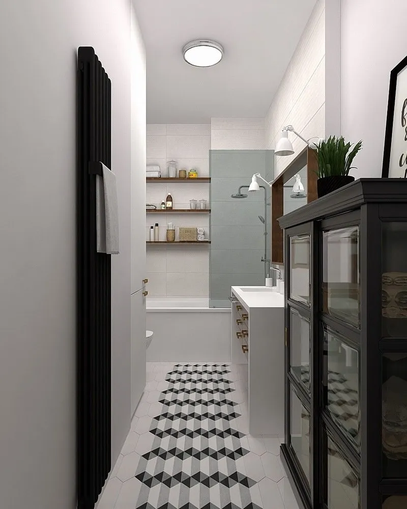 照片：斯堪的纳维亚风格浴室，室内装饰，技巧，维多莉亚·佐洛娜，Zi-Design 室内设计 – 网站上的照片