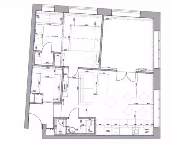 Photo: in the style of Modern, Eclecticism, Apartment, Project of the Day, Moscow, 3 rooms, 60-90 sq.m, Sабина Неровня – photo on our website