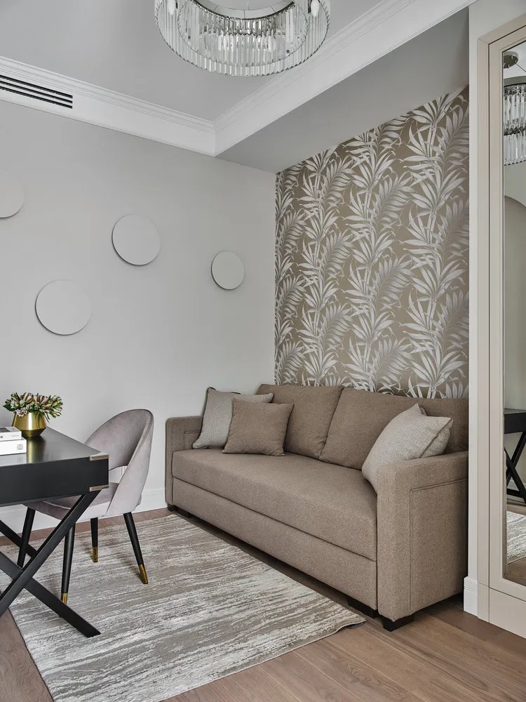 Foto: Sala en estilo Clásico, Moderno, Apartamento, Proyecto de la Semana, Moscú, Lidia Bolshakova, NW-Interior, 3 habitaciones, 60-90 metros – foto en nuestro sitio web