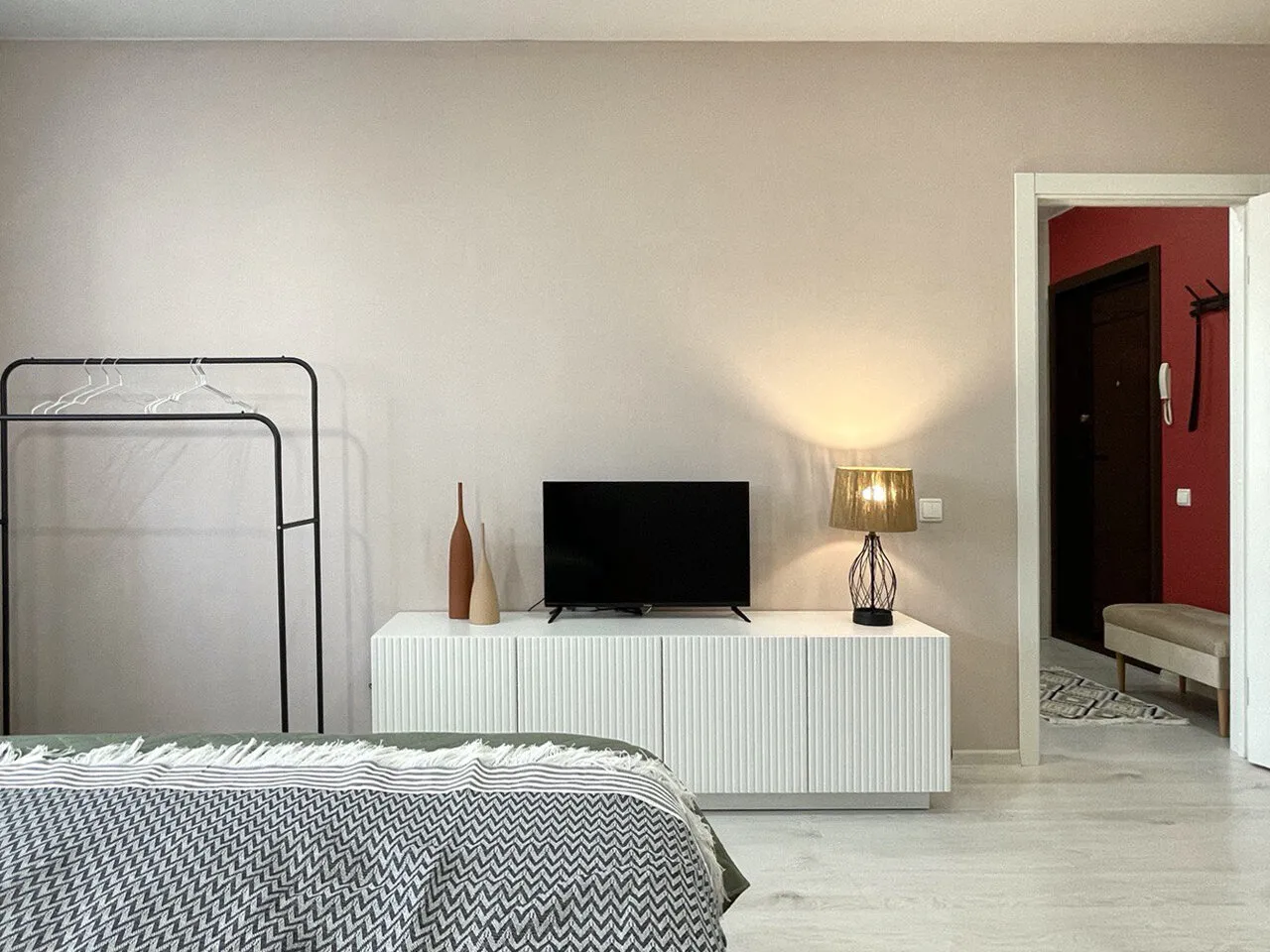 Photo : style moderne, appartement compact, appartement, rénovation, Nijni Novgorod, immeuble panel, 1 pièce, jusqu'à 40 mètres, Olga Bazarova – photo sur notre site