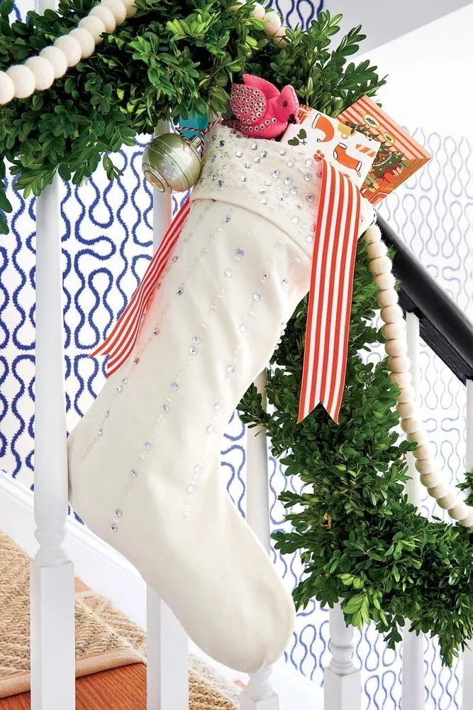 Photo: in style , Interior decoration, House, USA, Accessories, Decoration, New Year, Red, Home and cottage, how to decorate an interior for the New Year – photo on our site