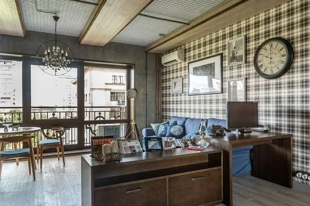 照片：现代风格客厅，技巧–我们网站的照片