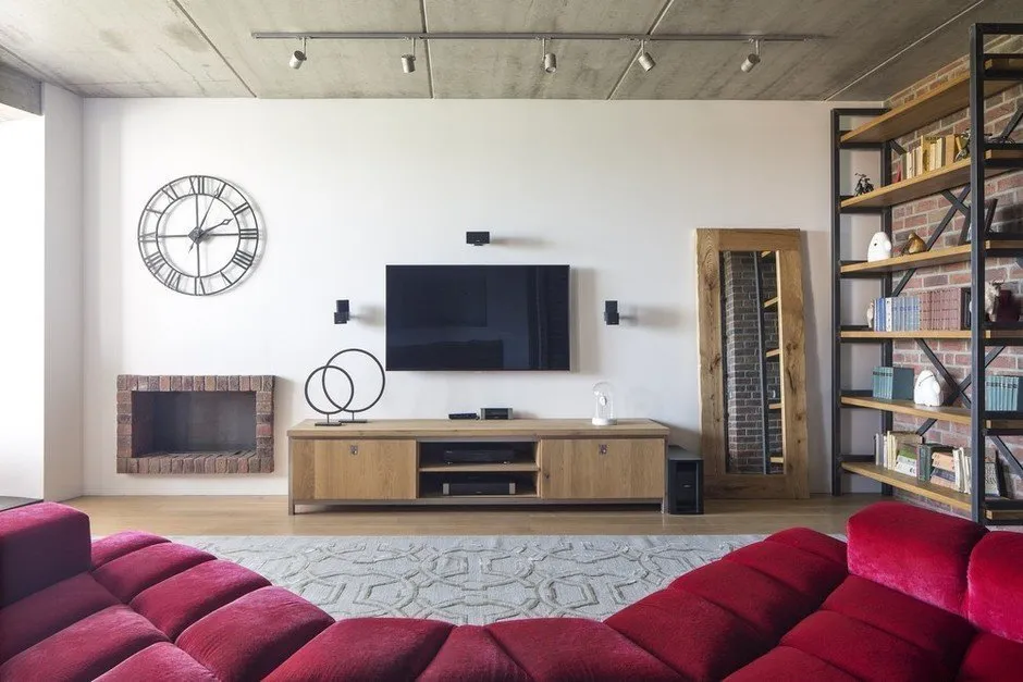 照片：loft风格客厅，技巧–我们网站的照片