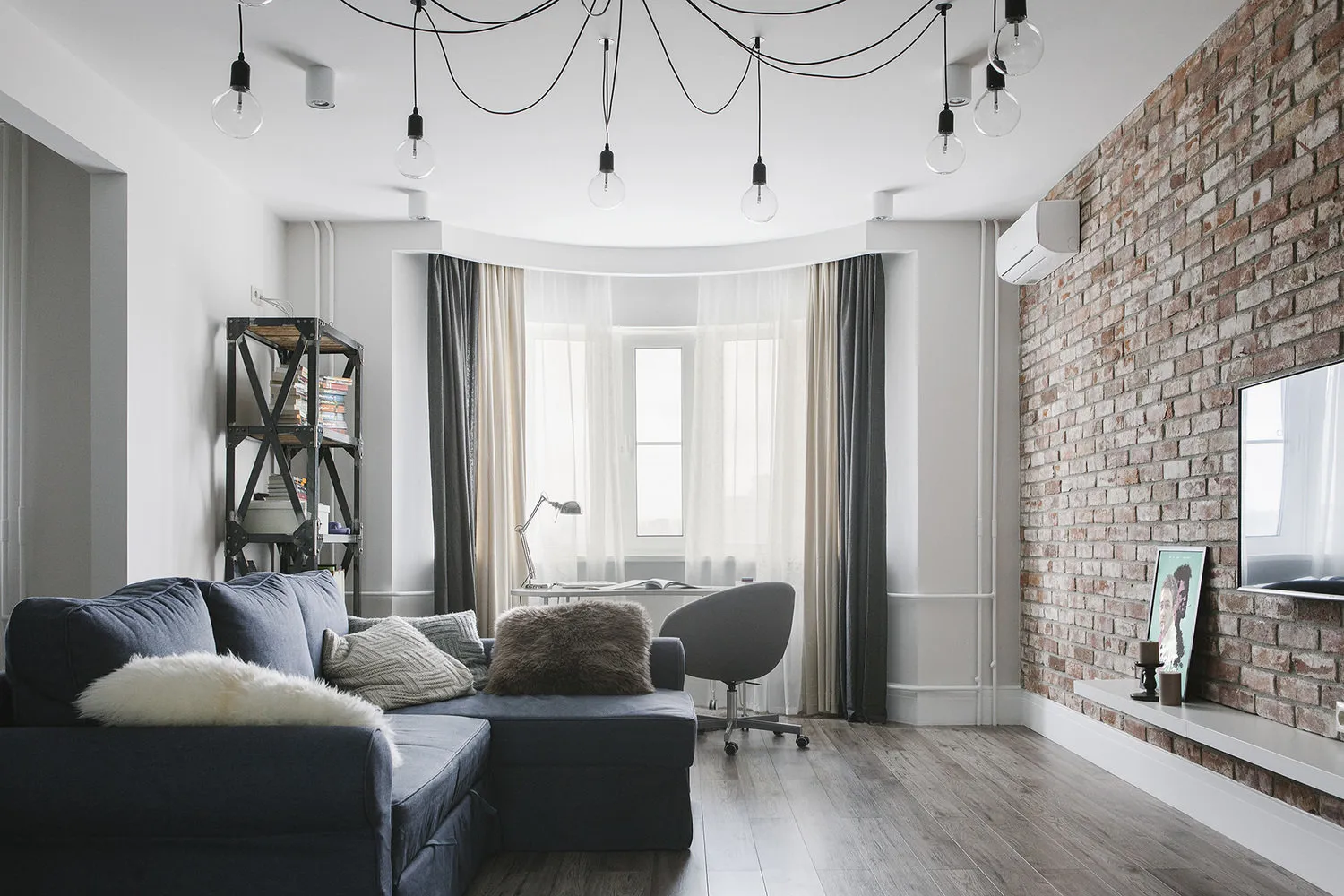 照片：loft风格客厅，技巧–我们网站的照片