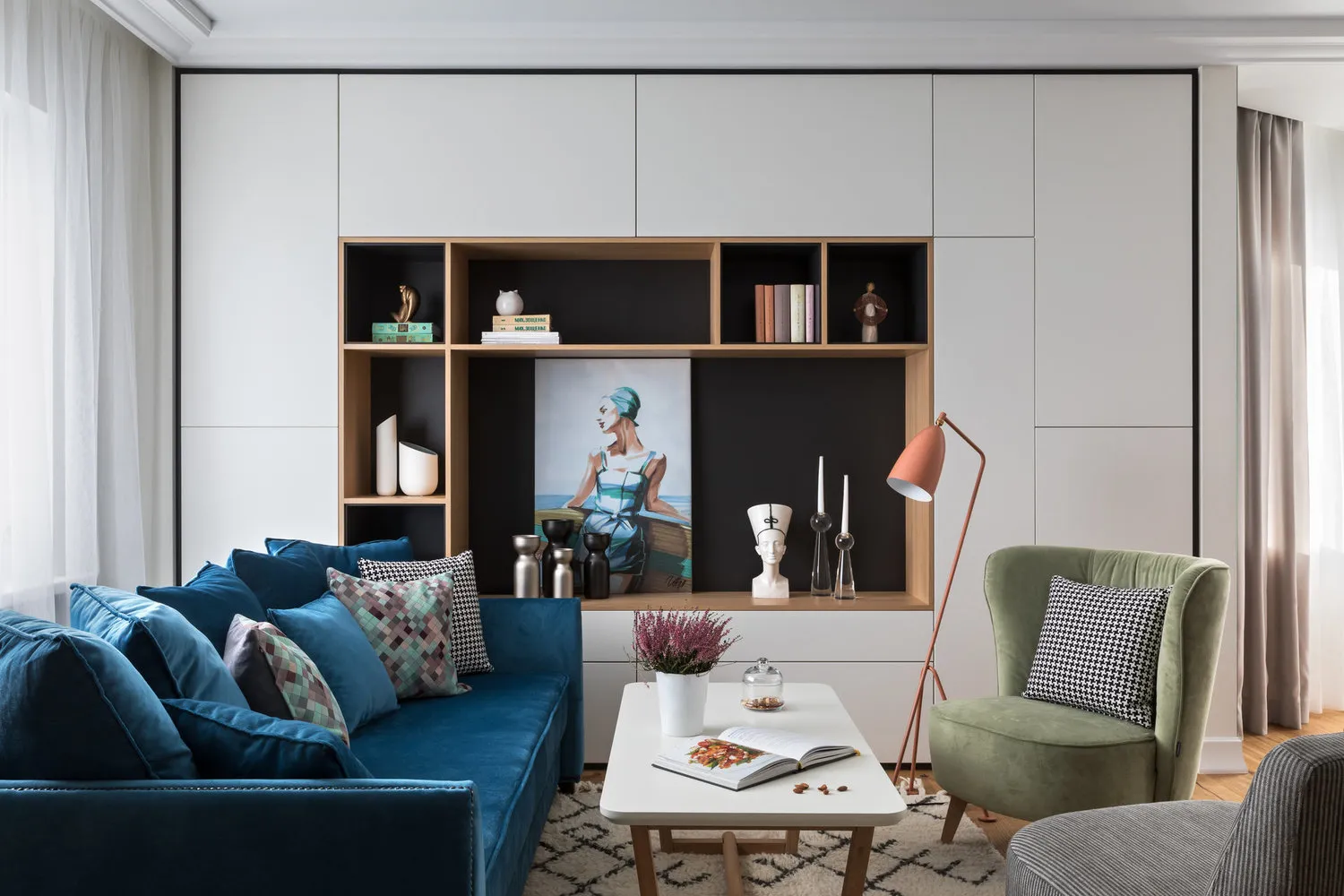 Photo: Modern Living Room, Guide, Lavka Design, Tatyana Fabrichnaya, Photo Collection, Yana Groshева, Alena Ereменko, Tatyana Fursova, ADI INTERIORS GROUP, Natalia Golubovich, Klavdia Luchenko – Photo on Our Website