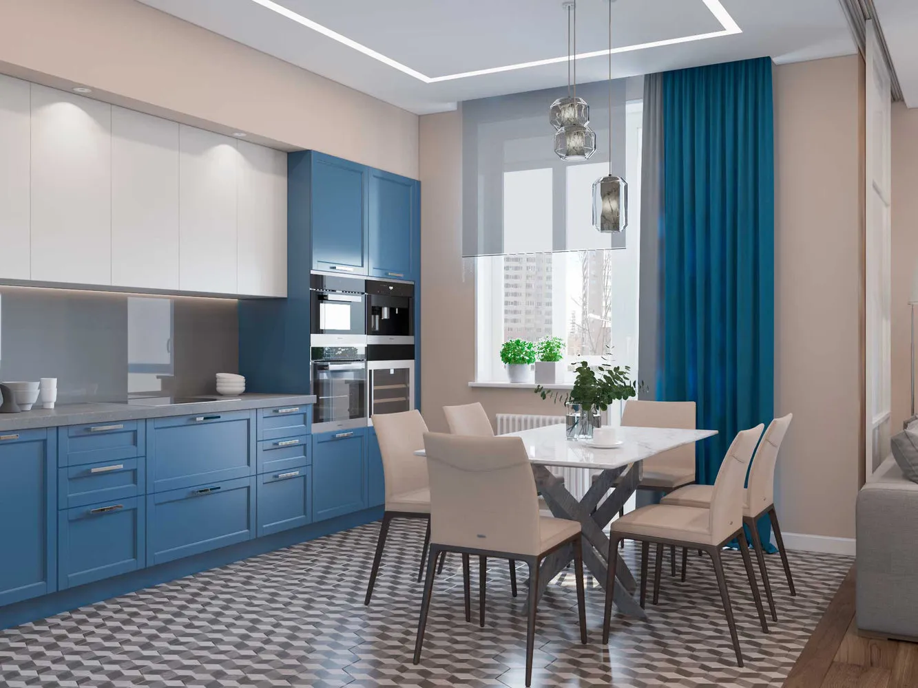 Photo: Modern Kitchen and Dining Room, Guide, Lavka Design, Tatyana Fabrichnaya, Photo Collection, Yana Groshева, Alena Ereменko, Tatyana Fursova, ADI INTERIORS GROUP, Natalia Golubovich, Klavdia Luchenko – Photo on Our Website