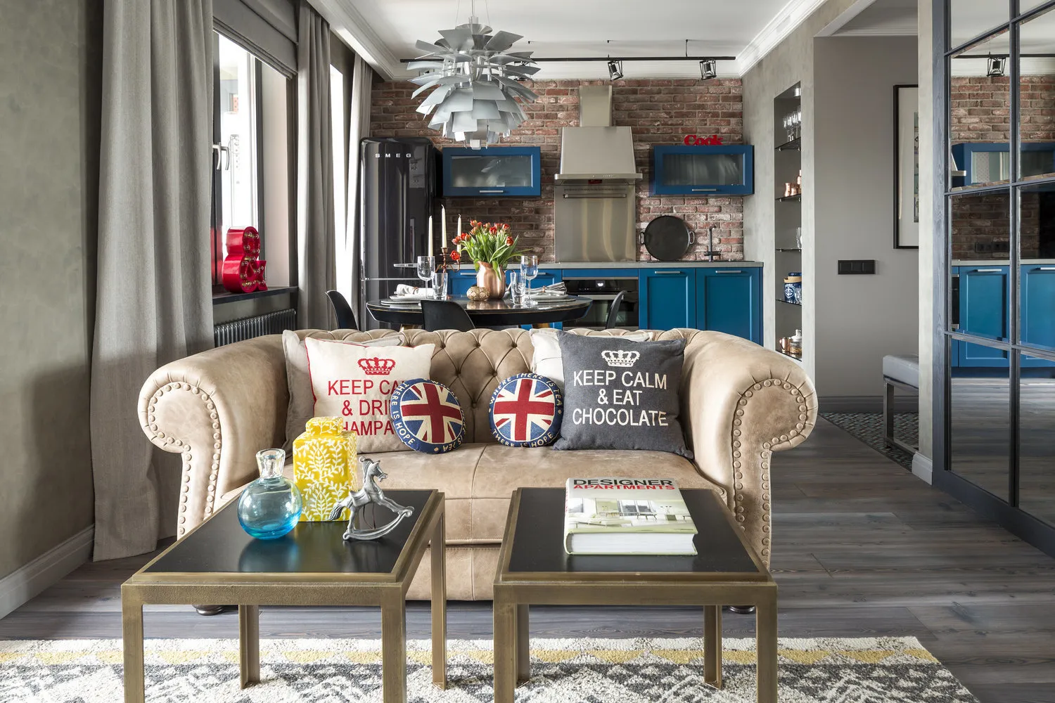 照片：loft风格客厅，技巧–我们网站的照片