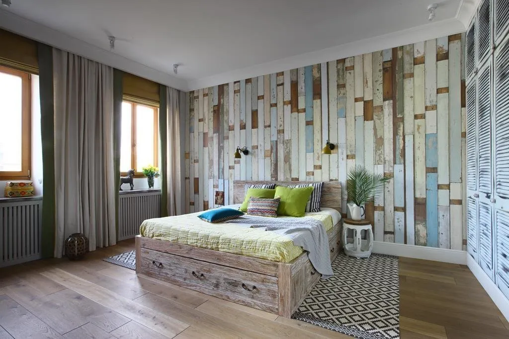 照片：普罗旺斯和乡村风格卧室，指南，卧室内部，斯大林时代公寓内部，斯大林时代建筑内的室内设计，室内设计工作室“温馨公寓”，斯大林时代公寓，娜塔莉亚·索洛，玛丽娜·梅伦科娃，科涅夫设计，阿莱娜·契列娃，U概念，娜塔莉亚·梅尔迪娜 – 我们网站上的照片