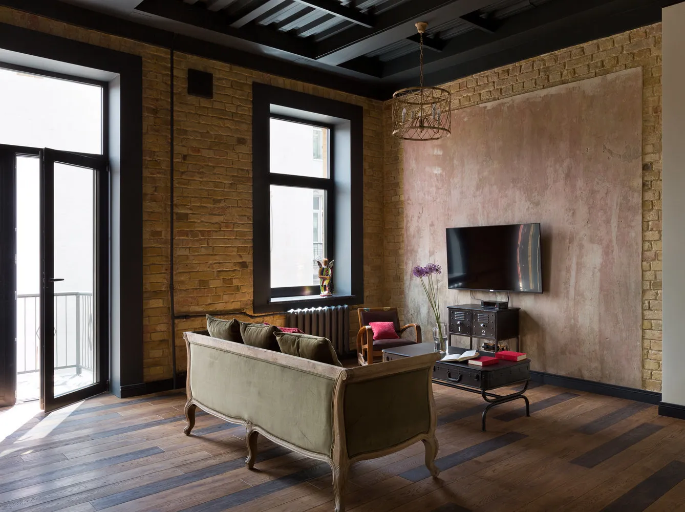 照片：loft风格客厅，技巧–我们网站的照片